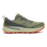 Saucony Hardloopschoenen Saucony Peregrine 15 GTX Trailschoen Dames-Bruin,Grijs