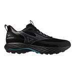 Mizuno Hardloopschoenen Mizuno Wave Rider GTX 3 Trailschoen Heren-Zwart,Turkoois