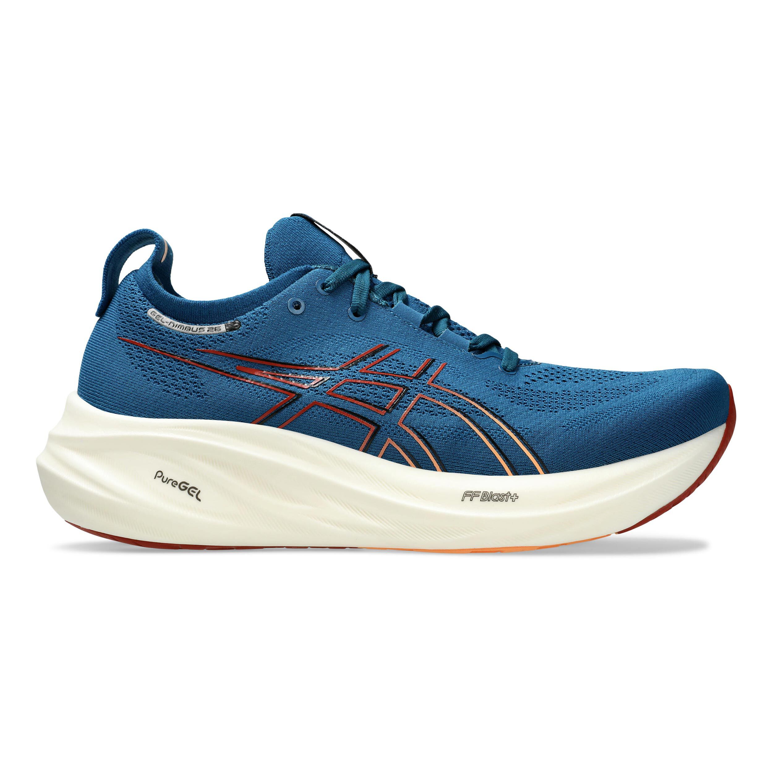 ASICS Gel Nimbus 26 Neutrale Schoen Heren Blauw Wit online kopen Running Point NL
