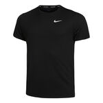 Nike Kleding Nike Dri-Fit Miler UV Hardloopshirt Heren-Zwart,Grijs