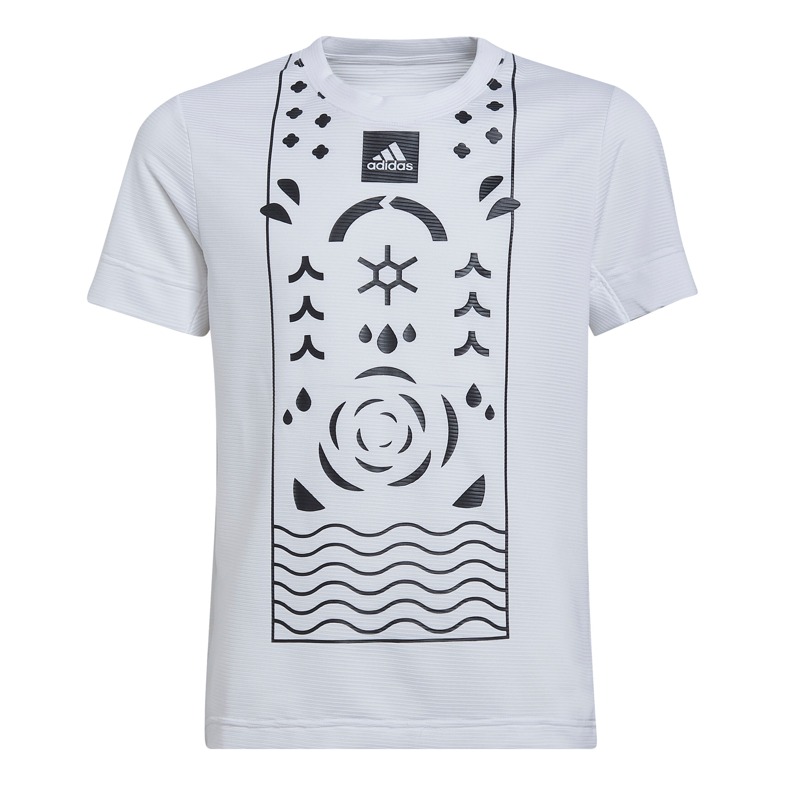 adidas Q2 T shirt Jongens Wit Zwart online kopen Running Point NL