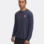 Under Armour Kleding Under Armour Run 96 Hardloopshirt Heren-Donkerblauw