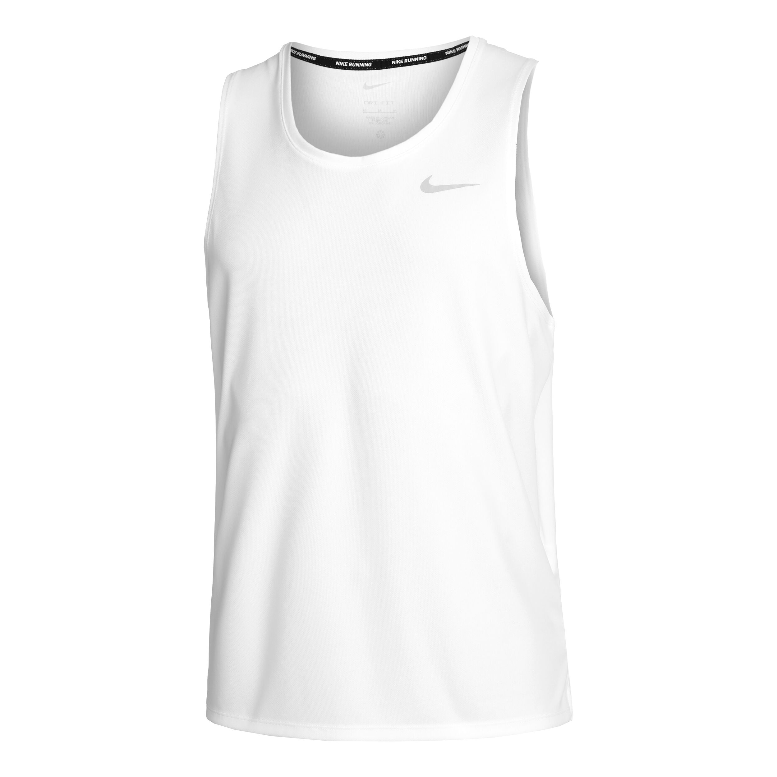 Nike Dri Fit Miler Tanktop Heren Wit Grijs online kopen Running Point NL