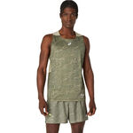 ASICS Kleding ASICS Fujitrail Hardloopshirt Heren-Groen,Zwart