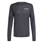 adidas Kleding adidas Terrex XPR Hardloopshirt Heren-Donkergrijs