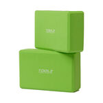 TOOLZ Fitnessaccessoires TOOLZ Yoga Block-2pcs (made Of EVA Foam) Yogamat-Groen