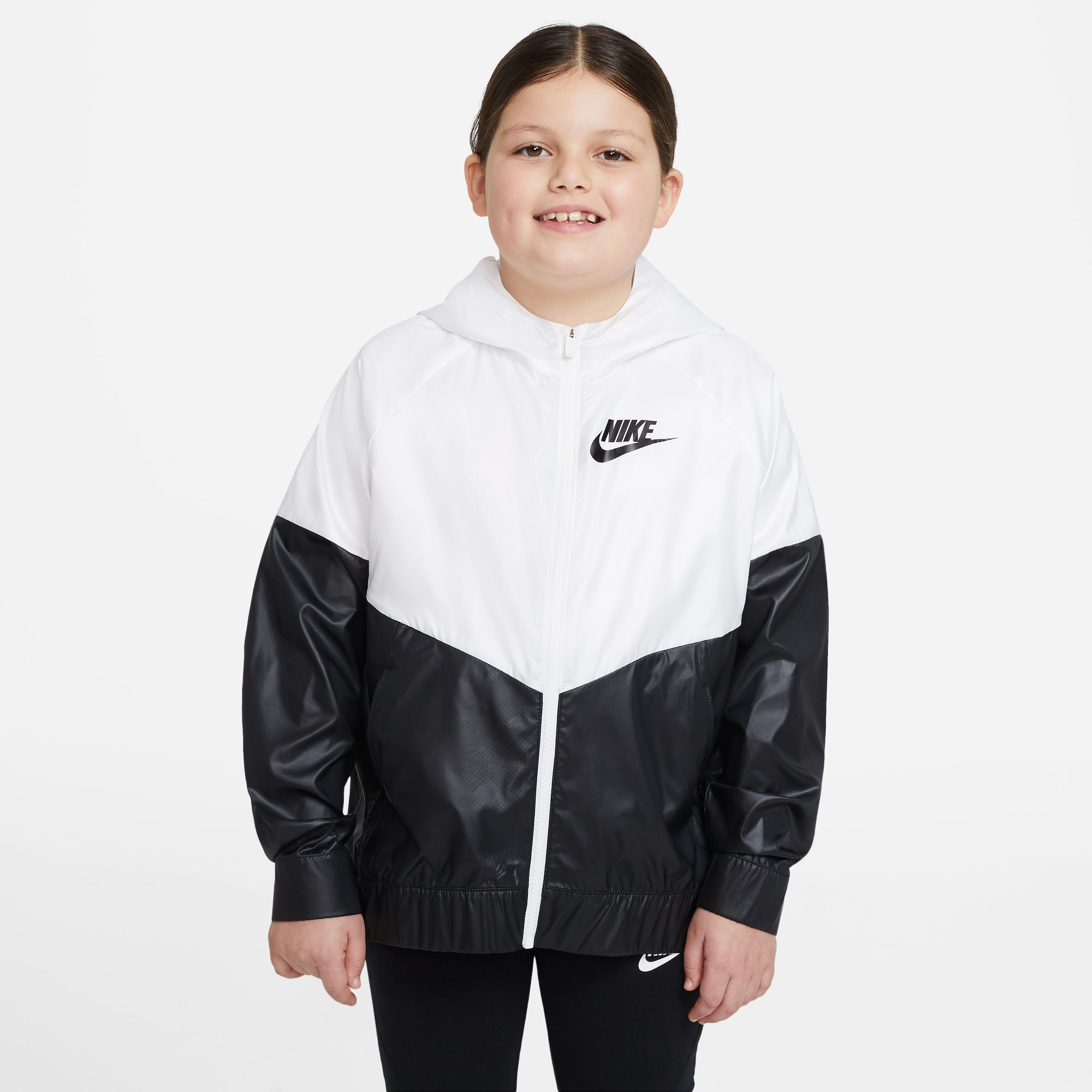 Nike Sportswear Windrunner Trainingsjack Meisjes Wit Zwart online kopen Running Point NL