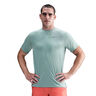 Stride Tee Hardloopshirt Heren-turkoois, zilver