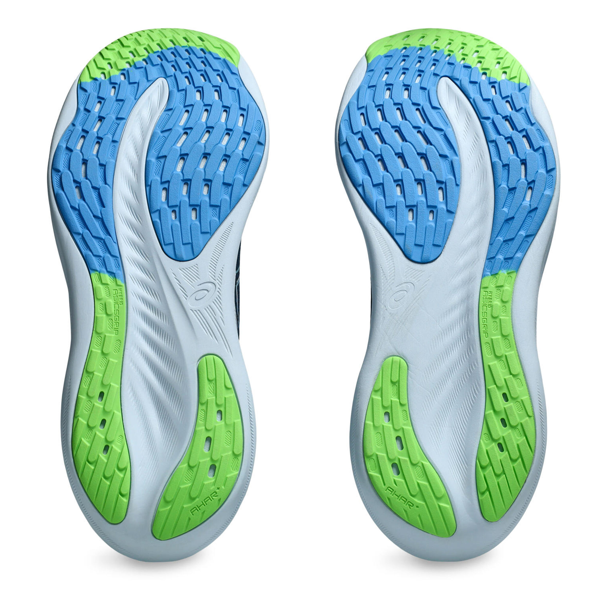 ASICS Gel Nimbus 26 Neutrale Schoen Heren Donkerblauw Neongroen online kopen Running Point NL