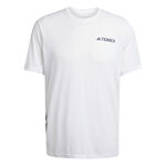 adidas Kleding adidas Terrex XPR Hardloopshirt Heren-Wit,Zwart