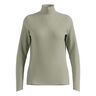 Essential Ceramiwarm 1/2 Zip Hardloopshirt Dames-Olijf