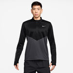 Nike Kleding Nike Pacer Winterized Half-Zip Hardloopshirt Heren - antraciet, zwart