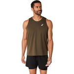 ASICS Tanktop ASICS Core Hardloopshirt Heren - Bruin