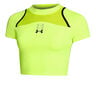 Run Anywhere Crop Hardloopshirt Dames-Groen,Zwart