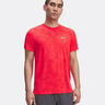 Launch Camo Hardloopshirt Heren-Neonrood