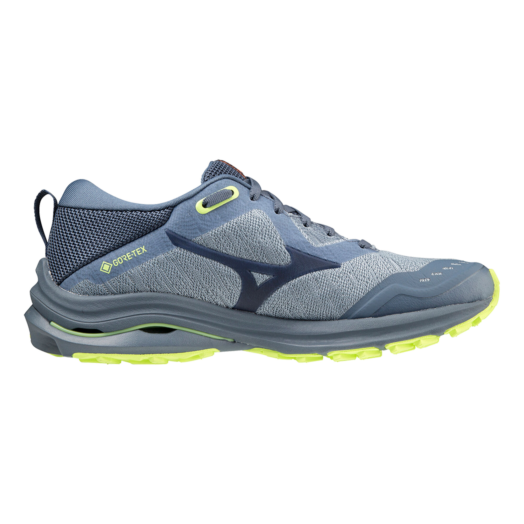 Mizuno Wave Rider GTX Trailschoen Dames Donkerblauw, Veelkleurig kopen Running Point