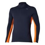Mizuno Kleding Mizuno Tech Thermal Charge Half Zip Hardloopshirt Heren-Blauw