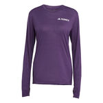 adidas Kleding adidas Terrex XPR Hardloopshirt Dames-Paars