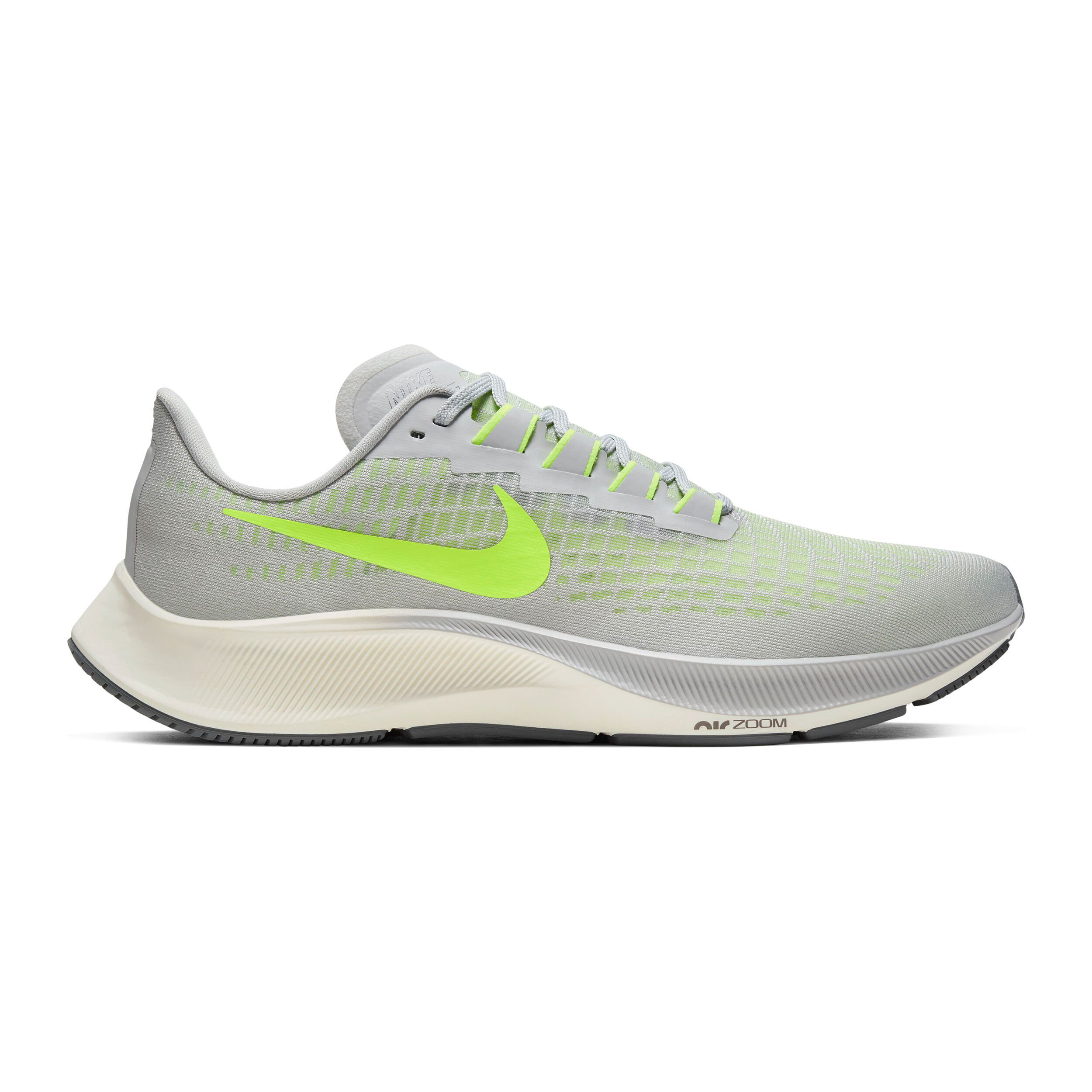 Nike Pegasus Air Zoom 37 Neutrale Schoen Heren Grijs Neongeel online kopen Running Point NL