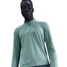 Pacer Half-Zip Longsleeve Hardloopshirt Heren-turkoois, zilver