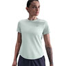 Swift Tee Hardloopshirt Dames-olijf, zilver