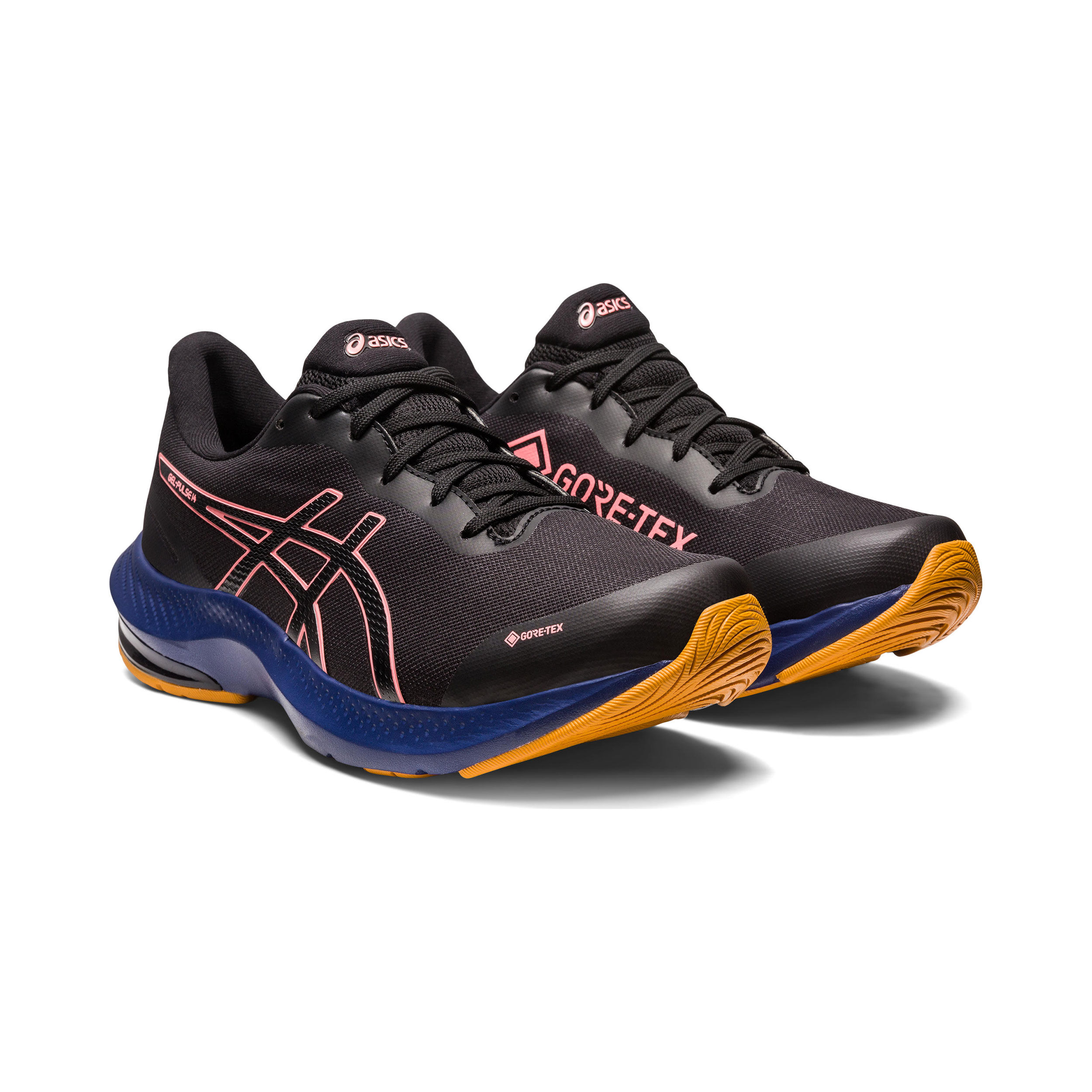 ASICS Gel Pulse 14 GTX Trailschoen Dames Zwart Oranje online kopen Running Point NL