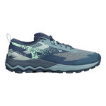 Mizuno Hardloopschoenen Mizuno Wave Ibuki 5 Trailschoen Heren-Petrolblauw,Donkerblauw