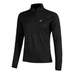 ASICS Kleding ASICS Road Winter 1/2 Zip Mid Layer Hardloopshirt Dames-Zwart