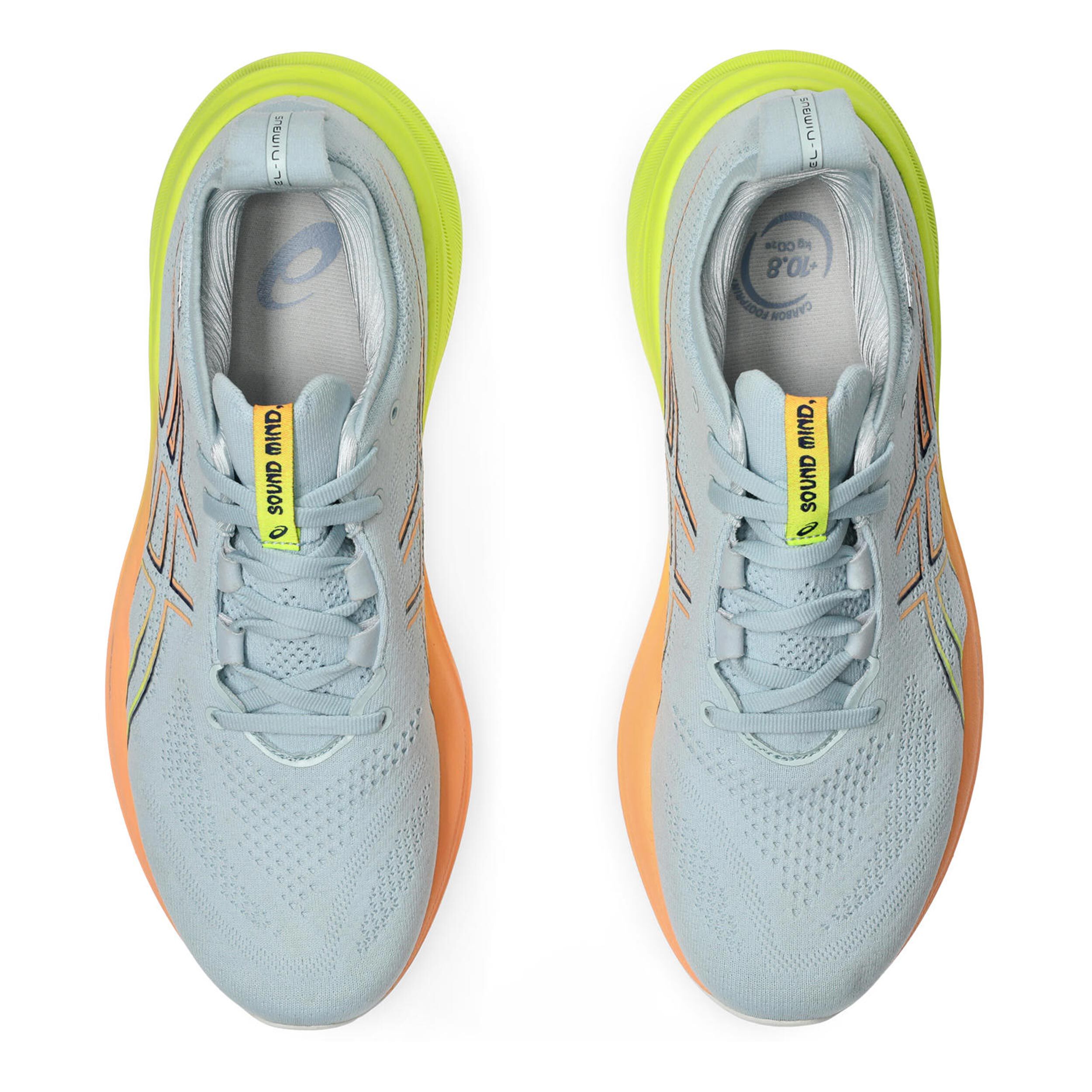 ASICS Gel Nimbus 26 Paris Neutrale Schoen Heren Grijs Oranje online kopen Running Point NL
