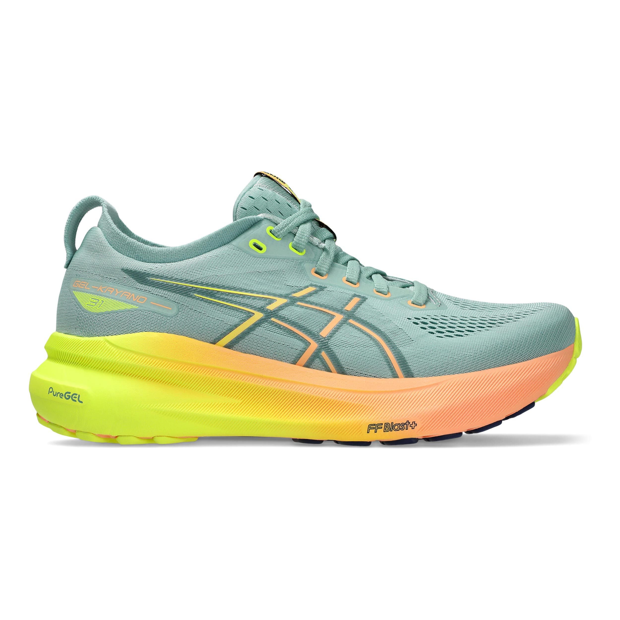 ASICS Gel Kayano 31 Stabiliteitsschoen Dames Groen Oranje in maat 40 online kopen Running Point NL