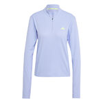 adidas Kleding adidas Adizero 1/4 Zip Hardloopshirt Dames-Lichtblauw