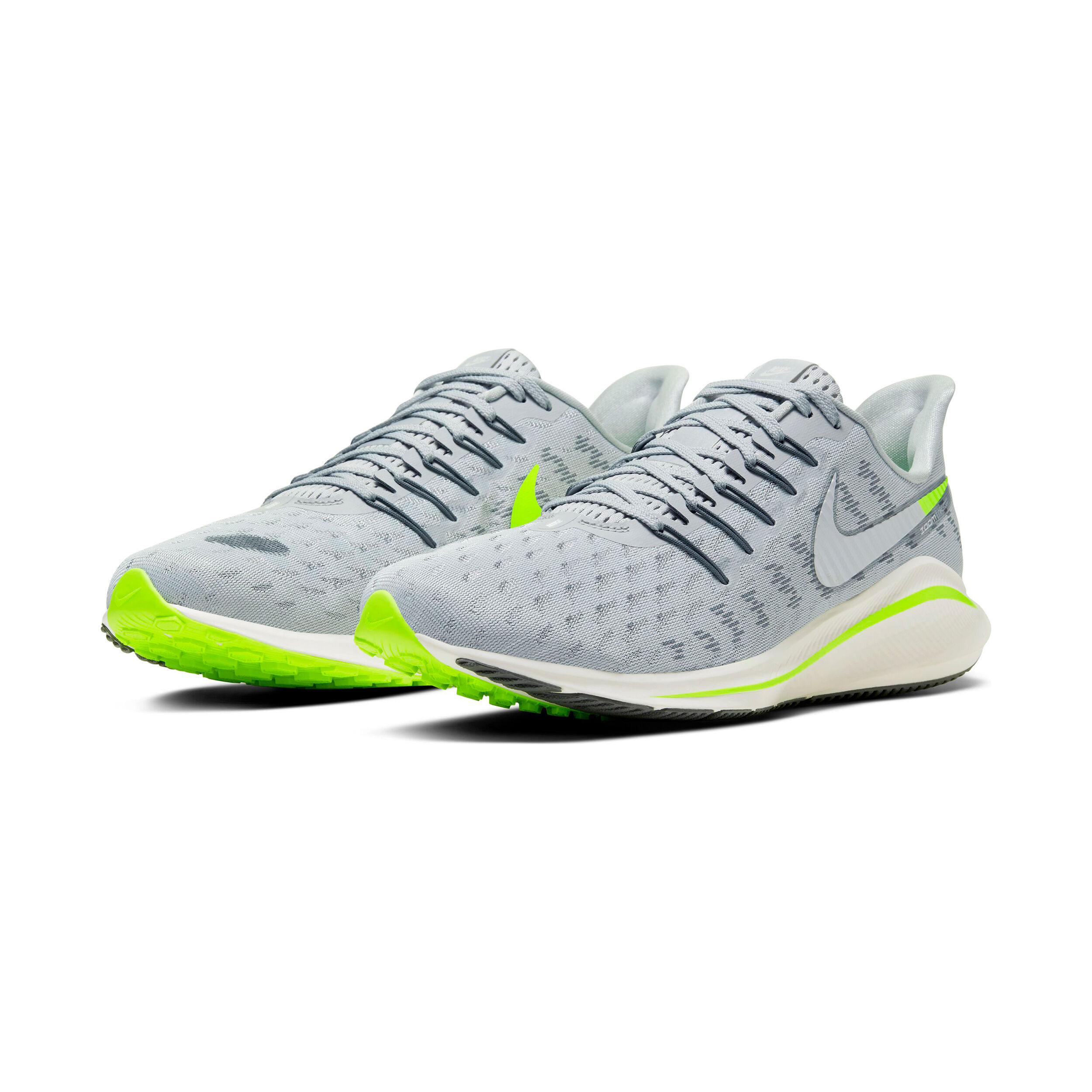 Nike Vomero Air Zoom 14 Neutrale Schoen Heren Lichtgrijs Neongeel online kopen Running Point NL