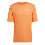 adidas Kleding adidas Terrex XPR Hardloopshirt Heren-Oranje,Zwart