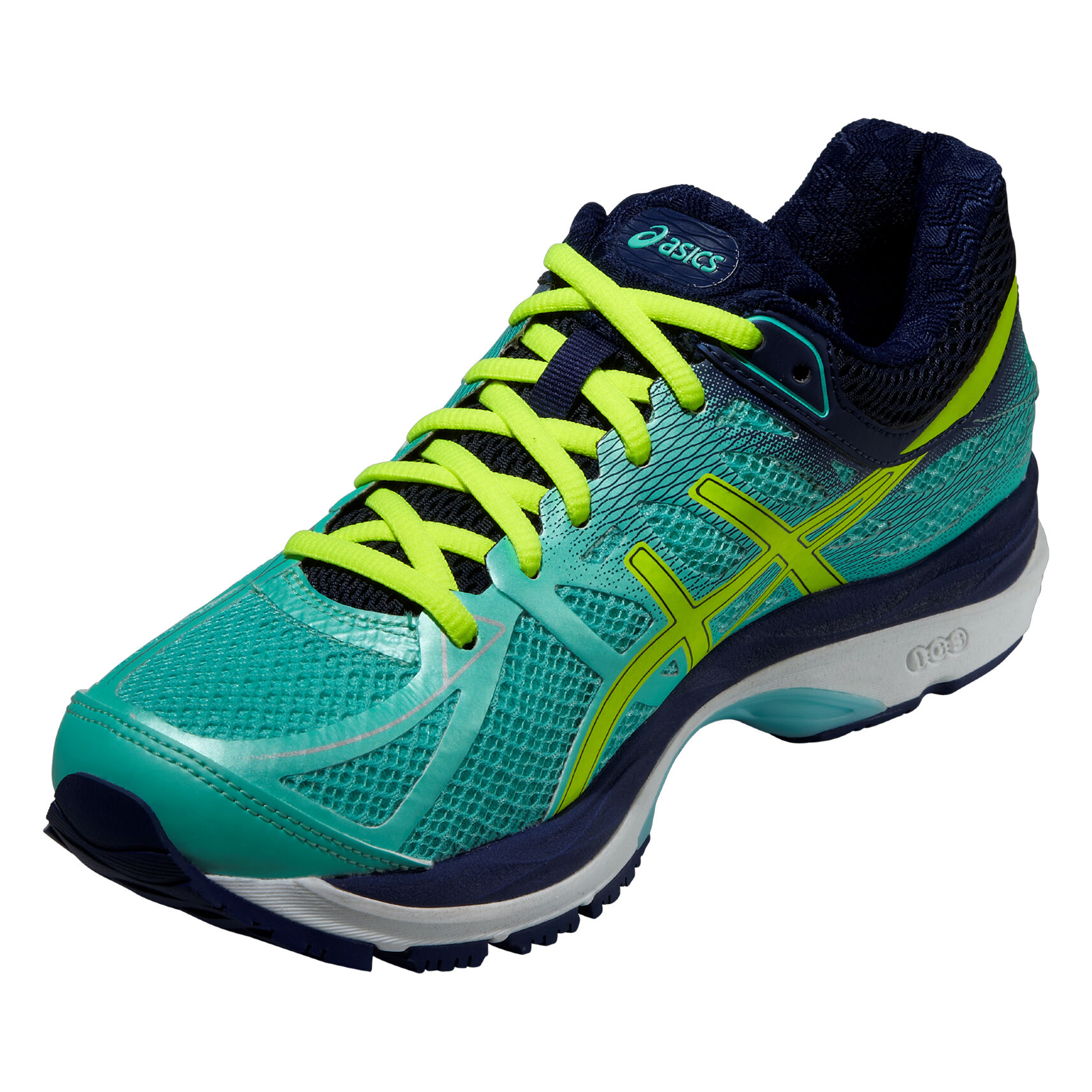 ASICS Gel Cumulus 17 Neutrale Schoen Dames Groen Neongeel online kopen Running Point NL
