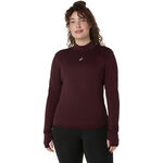 ASICS Kleding ASICS Road Winter Seamless Hardloopshirt Dames-donkerrood