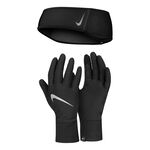 Nike Kleding Nike Essential Stirnband + Hardloophandschoenen Dames-Zwart,Zilver