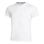 Nike Kleding Nike Dri-Fit Miler UV Hardloopshirt Heren-Wit