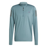 adidas Kleding adidas Own The Run Half-Zip Hardloopshirt Heren-Donkergroen