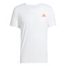 Adizero Hardloopshirt Heren-Wit,Oranje