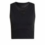 adidas Kleding adidas Aeroknit Crop Tanktop Dames-Zwart