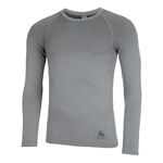 Odlo Kleding Odlo BL Top Crew Neck Performance Light Eco Topje Hardlopen Heren-Grijs