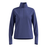 Odlo Kleding Odlo Essential Thermal Midlayer 1/2 Zip Hardloopshirt Dames-Blauw