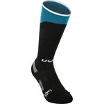 UYN Kleding UYN Compression One Hardloopsokken Dames-Zwart,Turkoois