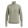Essential Thermal Midlayer 1/2 Zip Hardloopshirt Dames-Olijf