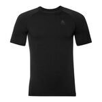 Odlo Kleding Odlo Performance Warm Eco BI Top Crew Neck T-shirt Heren-Zwart