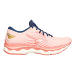 Mizuno Hardloopschoenen Mizuno Wave Sky 6 Neutrale Schoen Dames-Roze,Grijs