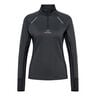 Mesa Half-Zip Topje Hardlopen Dames-Zwart