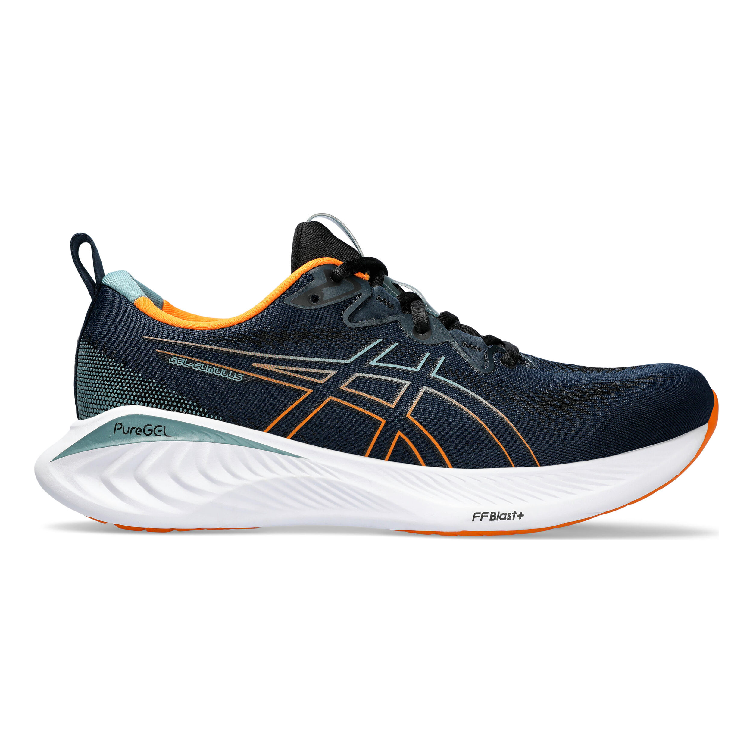 ASICS Gel Cumulus 25 Neutrale Schoen Heren Petrolblauw Oranje online kopen Running Point NL