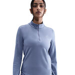 Nike Kleding Nike Swift Half-Zip Hardloopshirt Dames - blaugrau, zilver